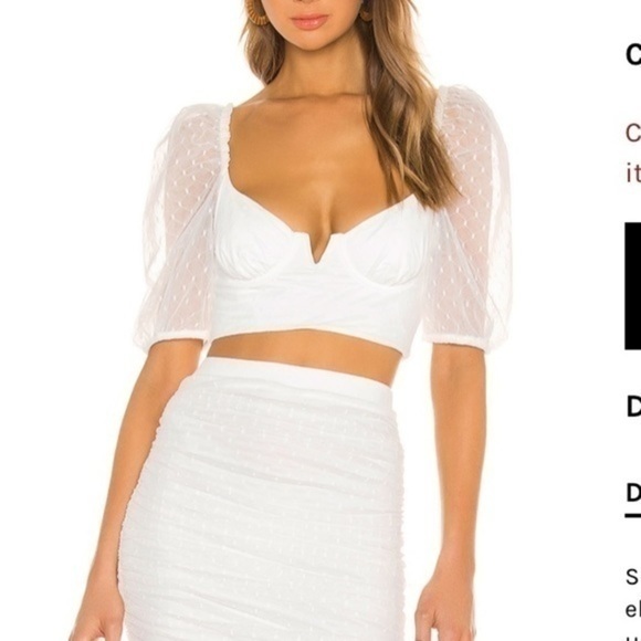 REVOLVE x CAMILA COELHO white Sancia Crop top - Picture 3 of 13